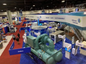 존슨콘트롤즈가 AHR 엑스포에 선보인 YORK® YZ 신냉매 마그네틱 베어링 인버터 터보 