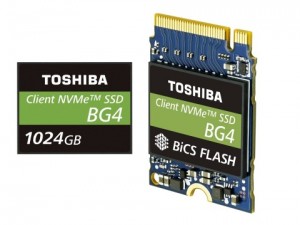 도시바 메모리 코퍼레이션 1TB 싱글 패키지 PCIe® Gen3 x4L SSD 제품과 96