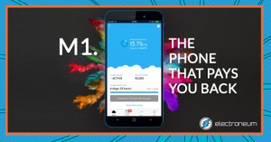 일렉트로니움이 암호화폐 채굴 스마트폰 M1을 출시했다