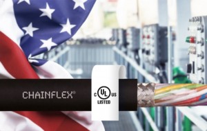 미국 시장 진출에 필수인 UL 인증을 획득한 chainflex CF8821 데이터 케이블