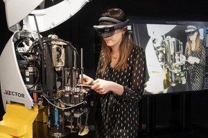 AR/VR 기술을 통한 자동재단기 Vector의 커팅헤드 보수 시연