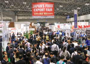 일본 식품 무역 전시회 현장