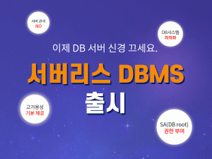 스마일서브가 서버리스 DBMS를 출시했다