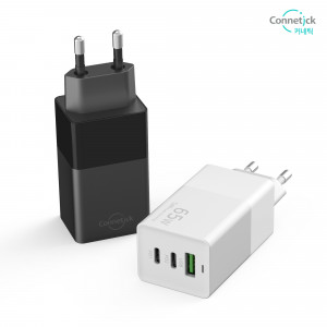 씨앤에스파워가 커네틱 65W GaN PD 3포트 고속충전기 CZC-650를 출시했다