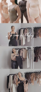 NET-A-PORTER X SKIMS 캠페인 및 킴 카다시안의 스타일링 챌린지