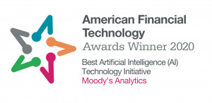 무디스 애널리틱스가 2020 아메리칸 파이낸셜 테크놀로지 어워즈에서 우수 AI 테크놀로지 