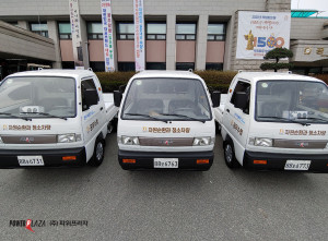 공주시청에 보급된 경형 전기화물차 라보ev피스