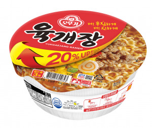 오뚜기가 육개장 컵을 20% 증량해 리뉴얼 출시했다