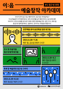 한국장애인문화예술원이 ‘이:음 예술창작 아카데미 2021’를 시작한다