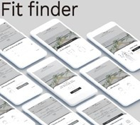 핏파인더 솔루션 UI/UX 및 실제 솔루션 노출 화면