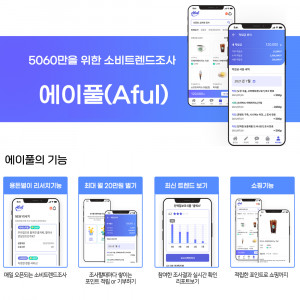 5060 세대를 위한 소비 트렌드 조사 플랫폼 에이풀(Aful) 기능 소개