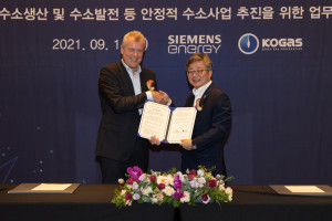 Siemens Energy and Korea Gas Corporation (KOGAS) signed a Memorandum of Understanding (MoU) presided