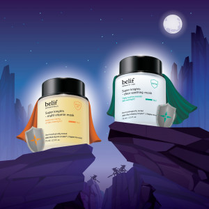 LG생활건강 빌리프가 출시한 슈퍼 나이츠 마스크 2종