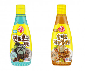 오뚜기가 출시한 시럽 2종(민트초코시럽, 솔티드카라멜시럽)