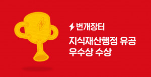 번개장터가 ‘지식재산행정 유공상’을 수상했다