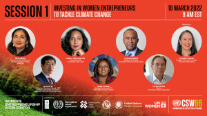 여성 창업 액셀러레이터, ‘제66차 유엔 여성지위위원회’서 기후 변화 대처 위해 여성 창업가에 투자 촉구하는 행사 개최