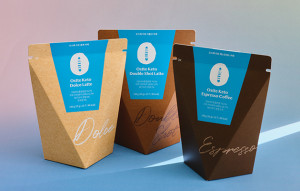 왼쪽부터 오스떼 키토 돌체 라떼, 오스떼 키토 더블샷 라떼, 오스떼 키토 에스프레소 커피