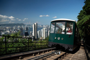 Iconic Hong Kong Peak Tram Ascends the Peak Again after Makeover