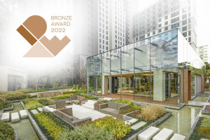 ‘IDEA 디자인 어워드 2022’에서 브론즈(Bronze)를 수상한 과천자이 ‘스톤클라우