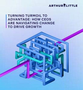 아서 디 리틀의 2023년 CEO 연구: 혼란을 기회로 바꾸기 - CEO가 성장 추진을 위해 변화를 헤쳐가는 방법