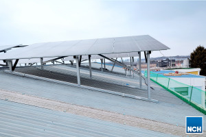 NCH 코리아가 음성공장에 태양광 설비를 설치하고 그린팩토리 구현을 통한 ESG 경영 실천