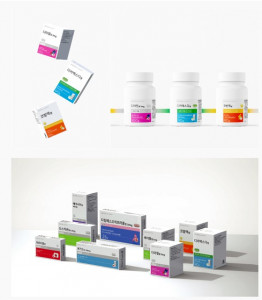 다림 바이오텍이 수상한 독일 IF 디자인 어워드 출품작. 전문 의약품 커뮤니케이션 부문에서는 다림 바이오텍이 단독 수상이며 3D 제약 아이콘을 개발해 의약품 패키지에 접목시킨 것도
