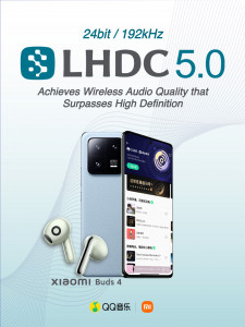 샤오미-큐큐뮤직, 사비테크와 협력, 사비테크의 LHDC 5.0 블루투스 코덱 기술로 ‘마스