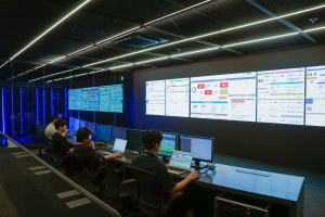 엑셈 본사 통합 클라우드센터 내 원격 기술지원 모습