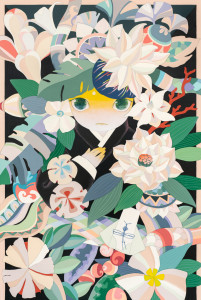 나안나, ‘초상화’, 2023, 97×145.5㎝, Mixed media on canvas