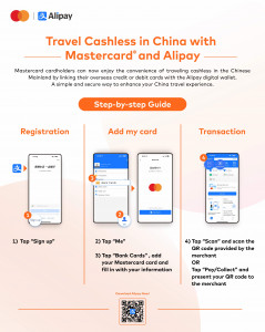마스터카드-알리페이,  중국 방문 해외여행객 대상 간편하고 안전한 디지털 결제 제공