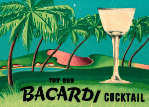 1930s BACARDÍ rum advertisement feat. the BACARDÍ 