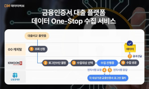 기웅정보통신 ‘데이터허브’의 금융인증서 대출 플랫폼 데이터 프로세스