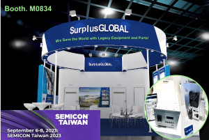 서플러스글로벌, 세미콘 타이완(SEMICON TAIWAN) 2023 전시회 참여, 자회사 이큐글로벌과 레가시 RF GENERATOR 및 RF MATCHER 선보여