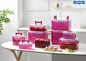 코멕스산업 ‘뚜껑이 더 튼튼해진 김치통(마젠타)’