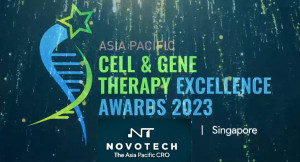 노보텍이 ‘Asia-Pacific Cell & Gene Therapy Excellence Awards(ACGTEA)’에서 2023년도 세포유전자 치료제 우수상(Best CRO fo