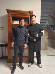 삼강유한미디어/유웅투자 대표이사 루이(왼쪽), 쌈스튜디오 대표이사 최석우(오른쪽)