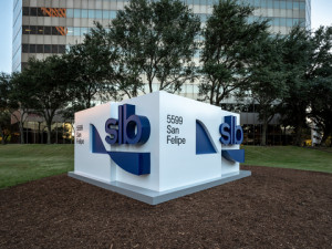 The exterior of the SLB headquarters in Houston, T