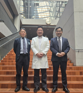 코바이오가 일본 아자부 대학, Berthold Japan과 동물용 진단키트 개발을 위한 공동 연구 계약을 체결했다. 오른쪽 첫번째가 코바이오 김현중 대표(제공=코바이오)