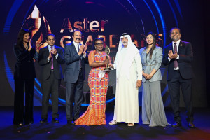Nurse Naomi Oyoe Ohene Oti from Ghana – Winner of Aster Guardians Global Nursing Award 2025 (Photo: AETOSWire)