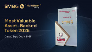 MultiBank Group, the world’s largest financial derivatives institution headquartered in Dubai, has been recognized as the issuer of the ‘Most Valuable Asset-Backed Token’ at Crypto Expo Dubai 2025, held from May 21–22 at the Dubai World Trade Centre.