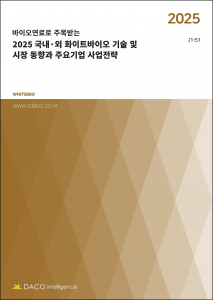 ‘2025 국내·외 화이트바이오 기술 및 시장 동향과 주요기업 사업전략’ 보고서