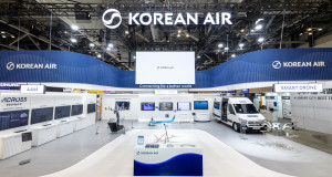‘2025 월드 스마트시티 엑스포(WSCE)’ 대한항공 부스 전경