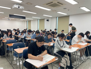 건국대학교는 지난 7월 15일 건국대 상허연구관에서 ‘KU모의논술’을 대면으로 실시했다
