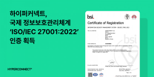 하이퍼커넥트, 국제 정보보호관리체계 ISO/IEC 27001:2022 인증 획득
