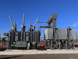 효성중공업이 2025년 영국 스코틀랜드에 설치한 초고압 변압기