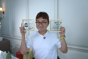 초록여행 응원릴레이 9호 주자로 개그맨 김승진 참여