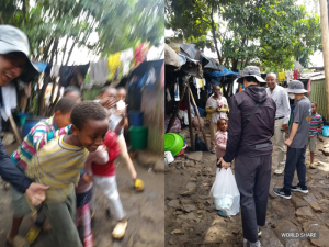 월드쉐어 직원들이 아디스 케테마 결연 아동 가정에 방문했다