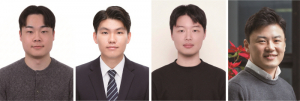 왼쪽부터 서울대 기계공학부 홍주영 박사과정생, 김민준 석사과정생, 박성준 박사과정생, 김호영 교수