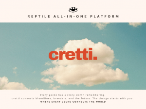 크레티(CRETTI)는 파충류 개체 데이터를 기반으로 혈통과 이력을 연결하는 글로벌 플랫폼으로, 전 세계 사육 생태계를 하나의 데이터 네트워크로 확장하고 있다