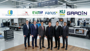 이비올은 태국 PANUS Assembly의 전기 트럭을 기반으로 이비올의 다양한 해외파트너의 솔루션을 활용하고, 전기 트럭에 필요한 종합 서비스를 제공하는 프로젝트를 소개하기 위해 공동관을 기획 및 진행했다
